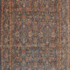blue traditional area rug