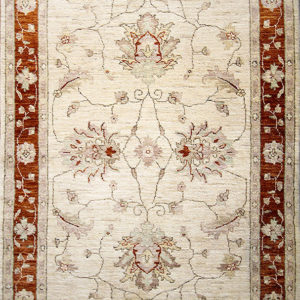 Beige traditional ziegler rug
