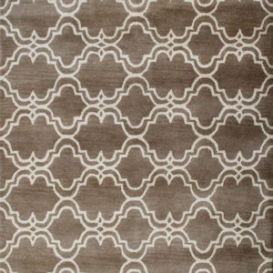 Brown contemporary rug
