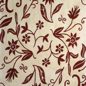 Modern Rug beige and red