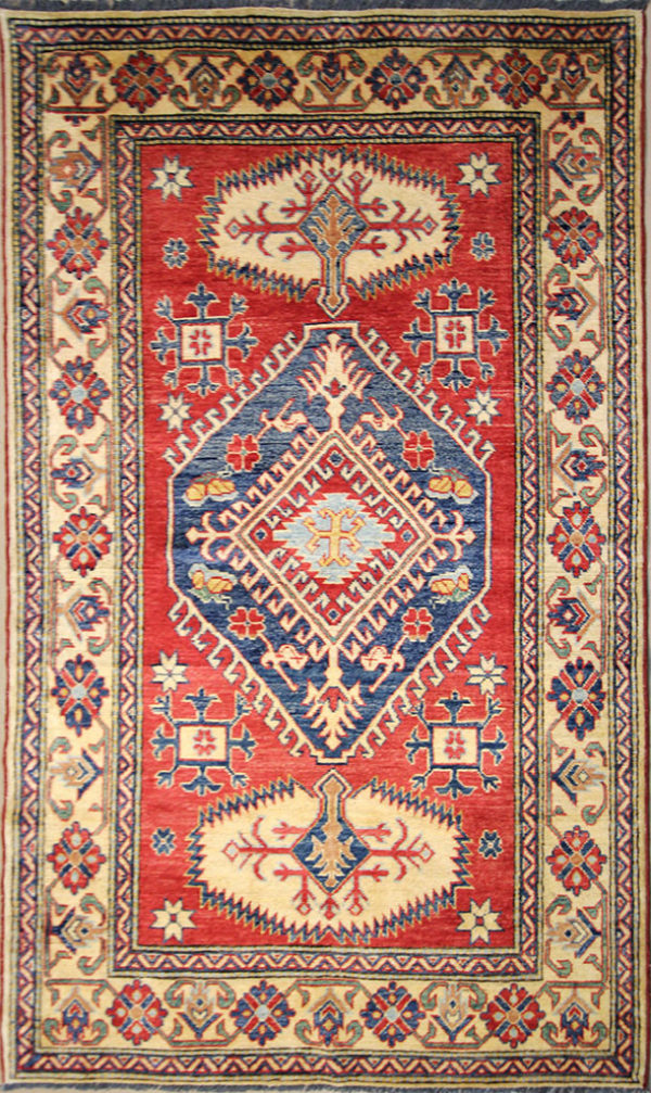 Red Kazak rug oriental rug