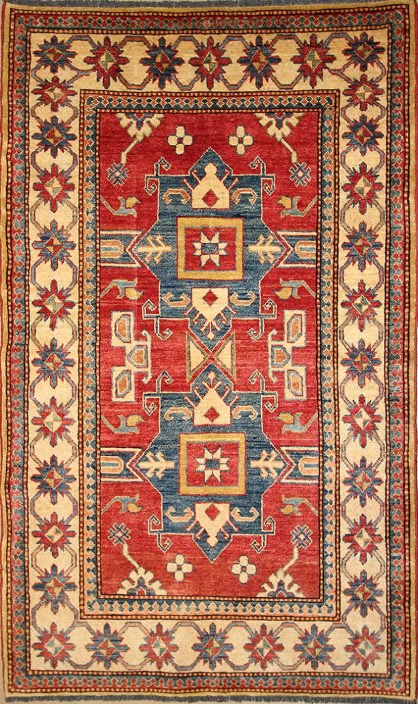 Red Kazak rug