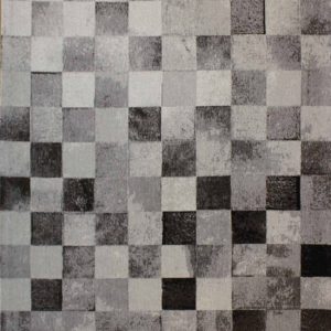 Modern Chequered Design Area Rug